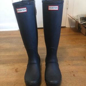 Hunter Tall Rain Boots Womens 7